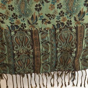 Pashmina multicolor green/brown